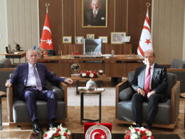 Cumhurbaşkanı Erdoğan, KKTC Cumhurbaşkanı Tatar ile görüştü